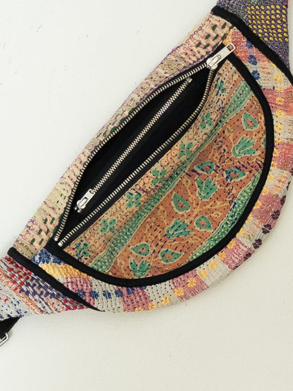 The Faiza Quilted Kantha Belt Bag