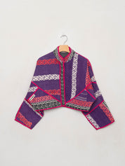 The Kaira Cropped Quilted Patchwork Kantha Jacket Wholesale