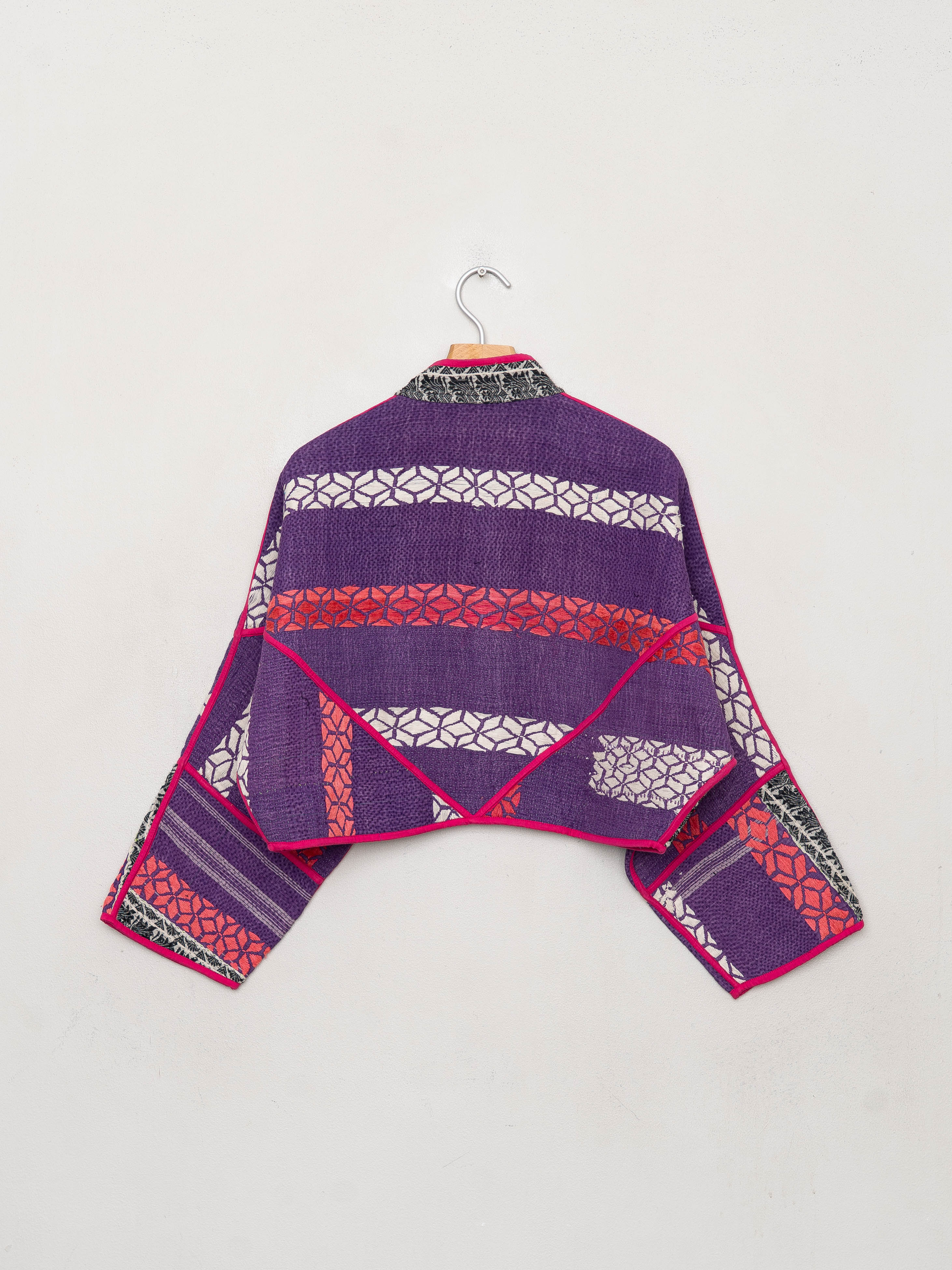 The Kaira Cropped Quilted Patchwork Kantha Jacket Wholesale