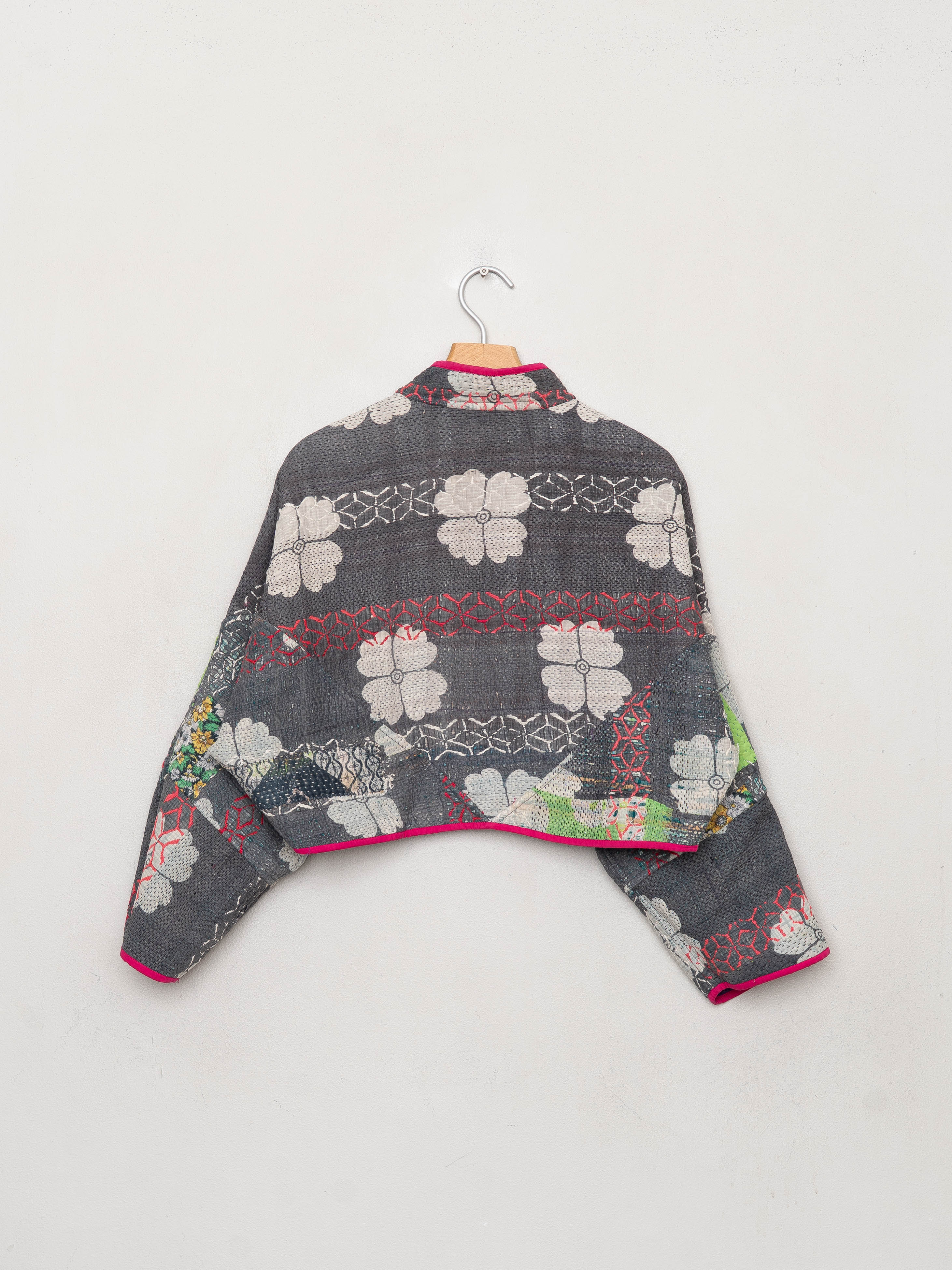 The Kaira Cropped Quilted Patchwork Kantha Jacket Wholesale