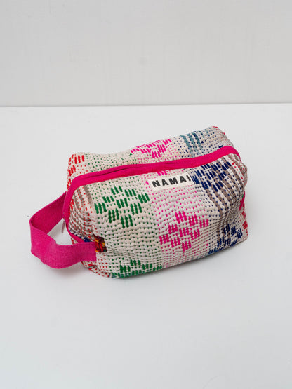 The Kallum Quilted Kantha Dopp Kit