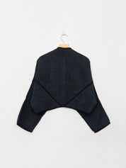 The Kaira Cropped Quilted Indigo Kantha Jacket