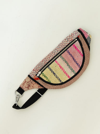 The Faiza Quilted Kantha Belt Bag