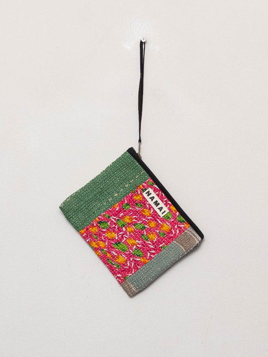 The Biju Vintage Kantha Quilted Zipper Pouch