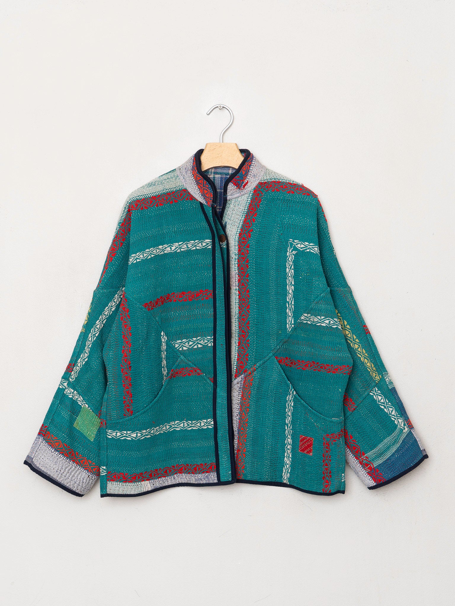 The Ladhiya Quilted Patchwork Kantha Jacket Wholesale