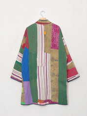 The Sai Quilted Patchwork Kantha Coat