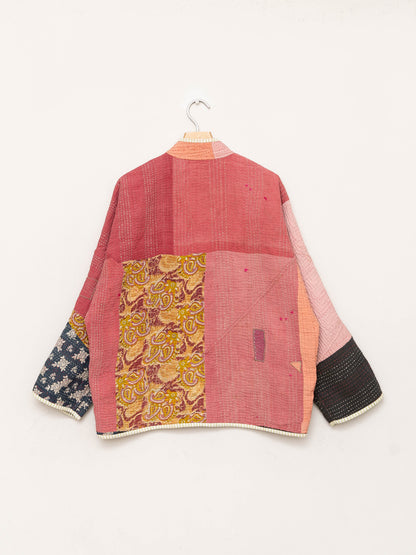 The Ladhiya Quilted Patchwork Kantha Jacket