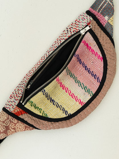 The Faiza Quilted Kantha Belt Bag