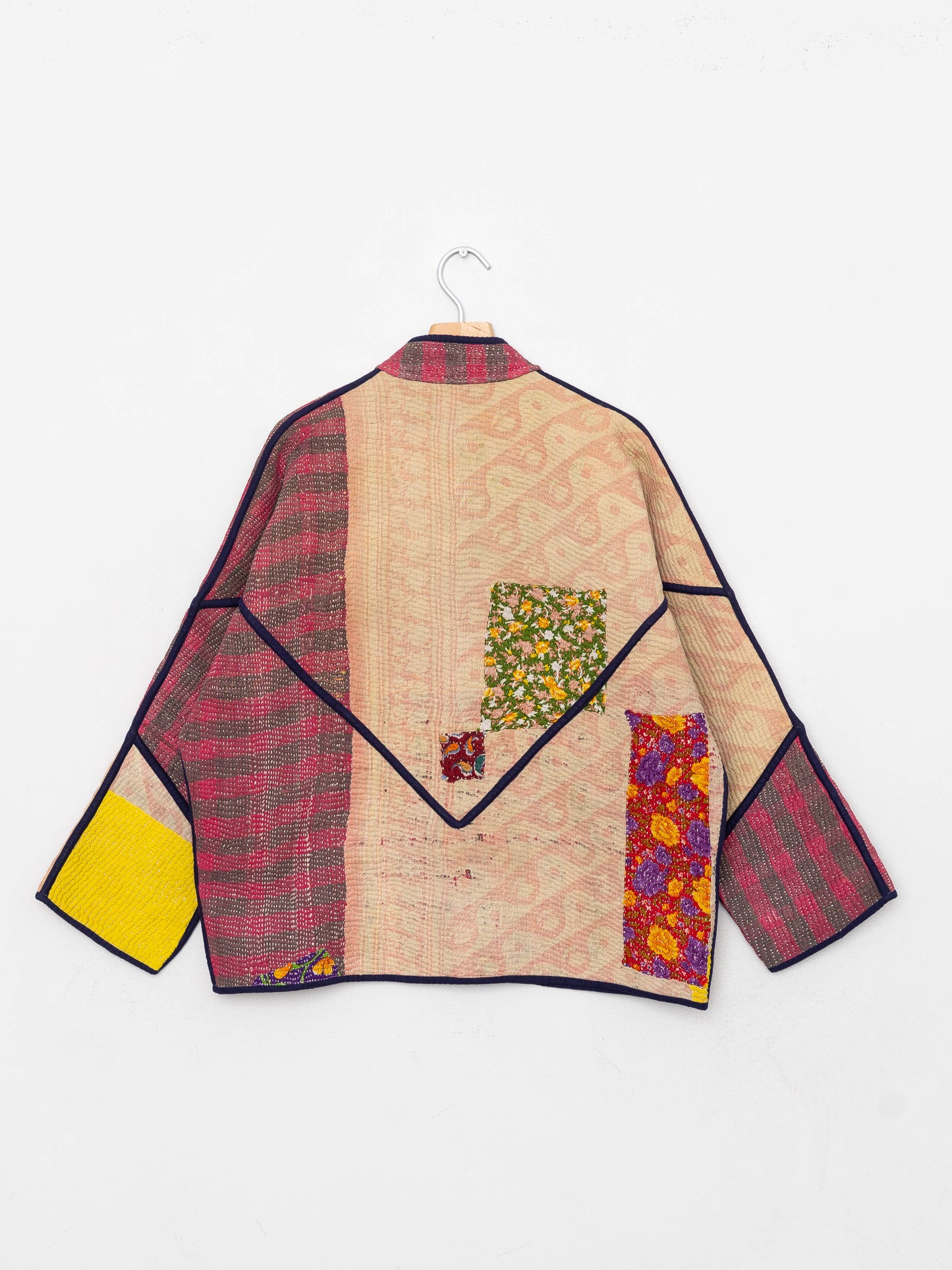 The Ladhiya Quilted Patchwork Kantha Jacket