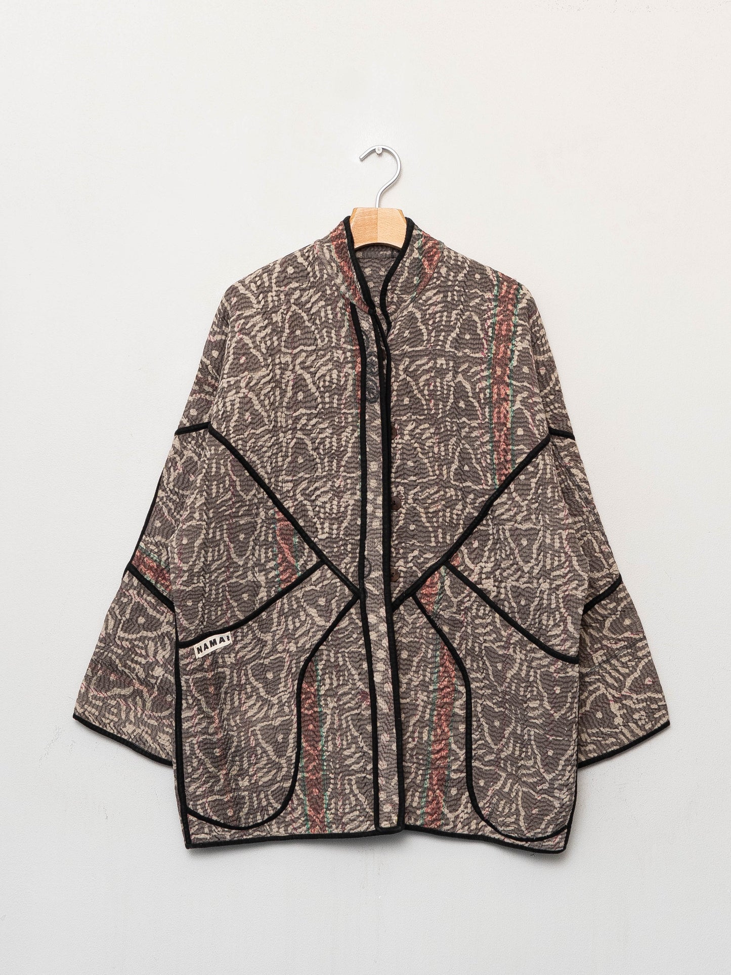 The Narmada Quilted Plant Dyed Kantha Jacket