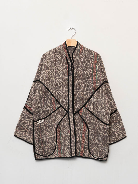 The Narmada Quilted Plant Dyed Kantha Jacket