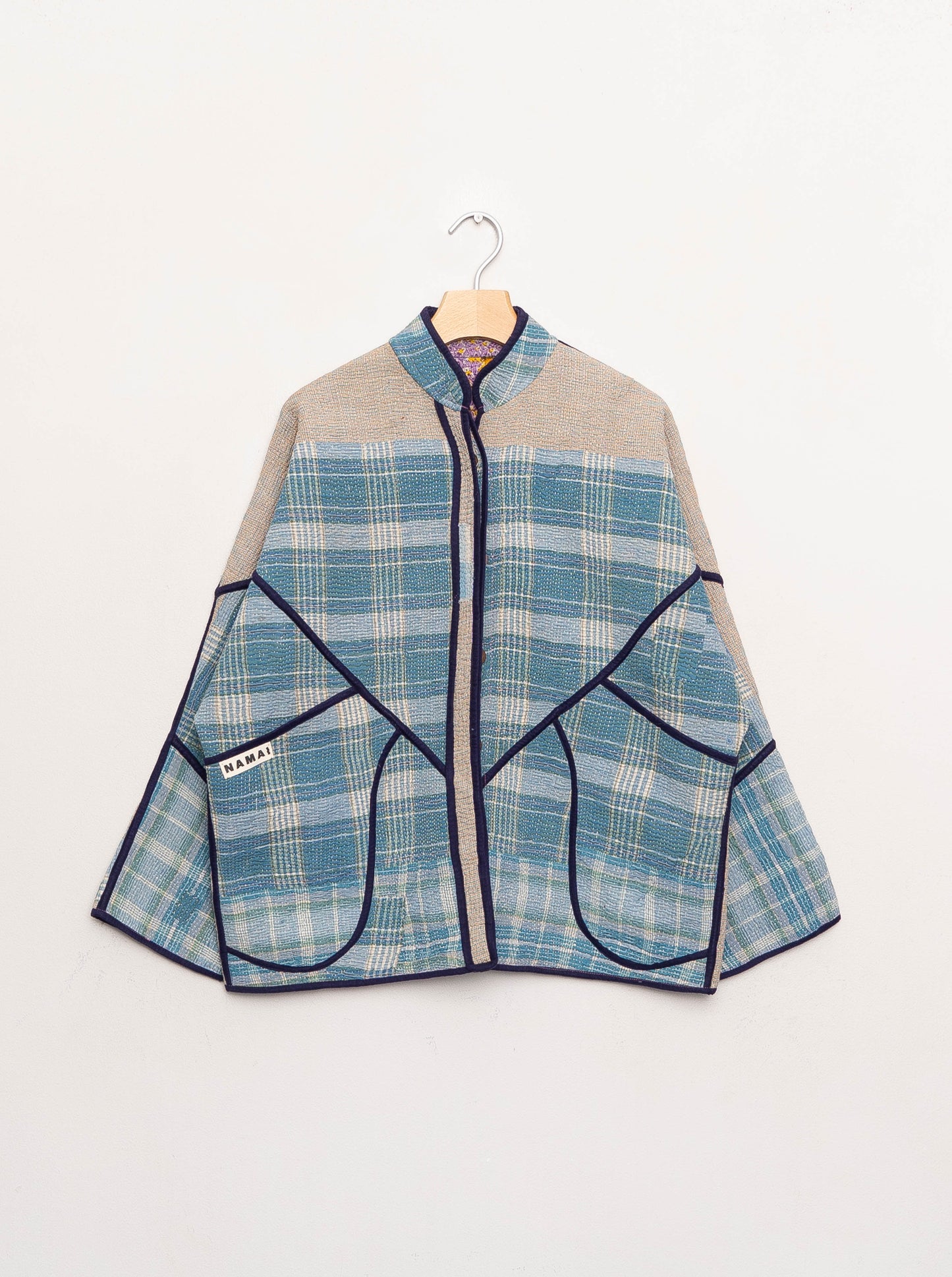 The Ladhiya Quilted Patchwork Kantha Jacket