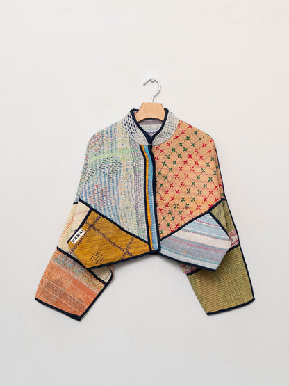 The Kaira Cropped Patchwork Kantha Jacket Wholesale