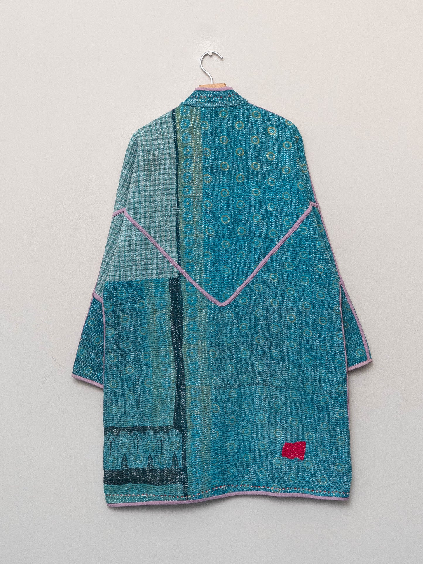 The Sai Quilted Patchwork Kantha Coat