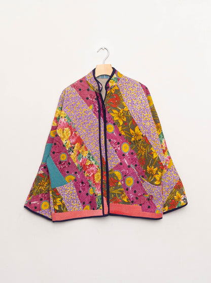 The Ladhiya Quilted Patchwork Kantha Jacket