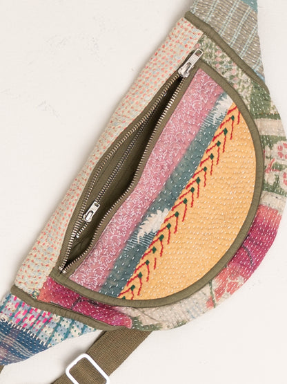 The Faiza Quilted Kantha Belt Bag