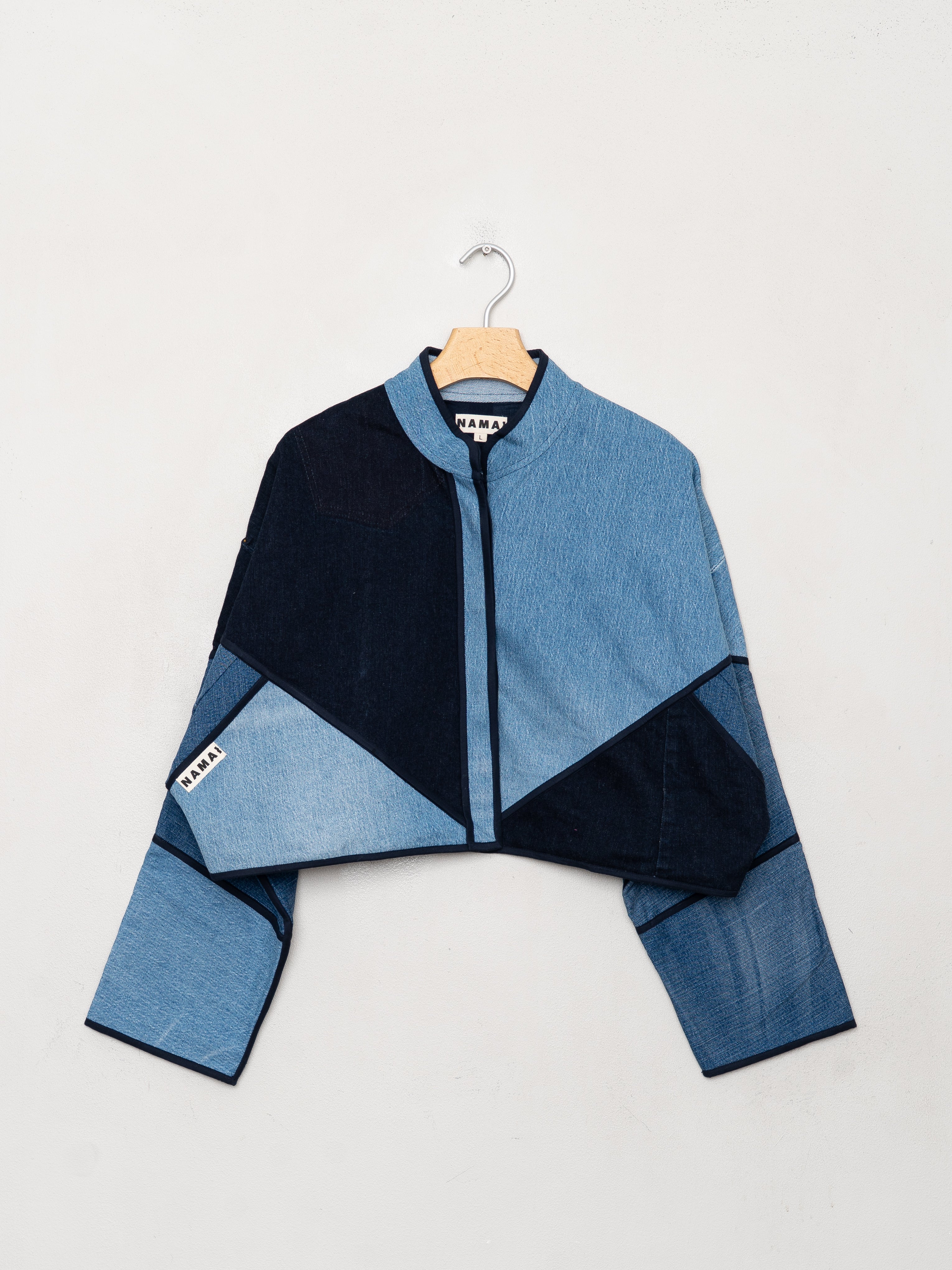 The Kaira Cropped Denim Jacket - Large - Wholesale