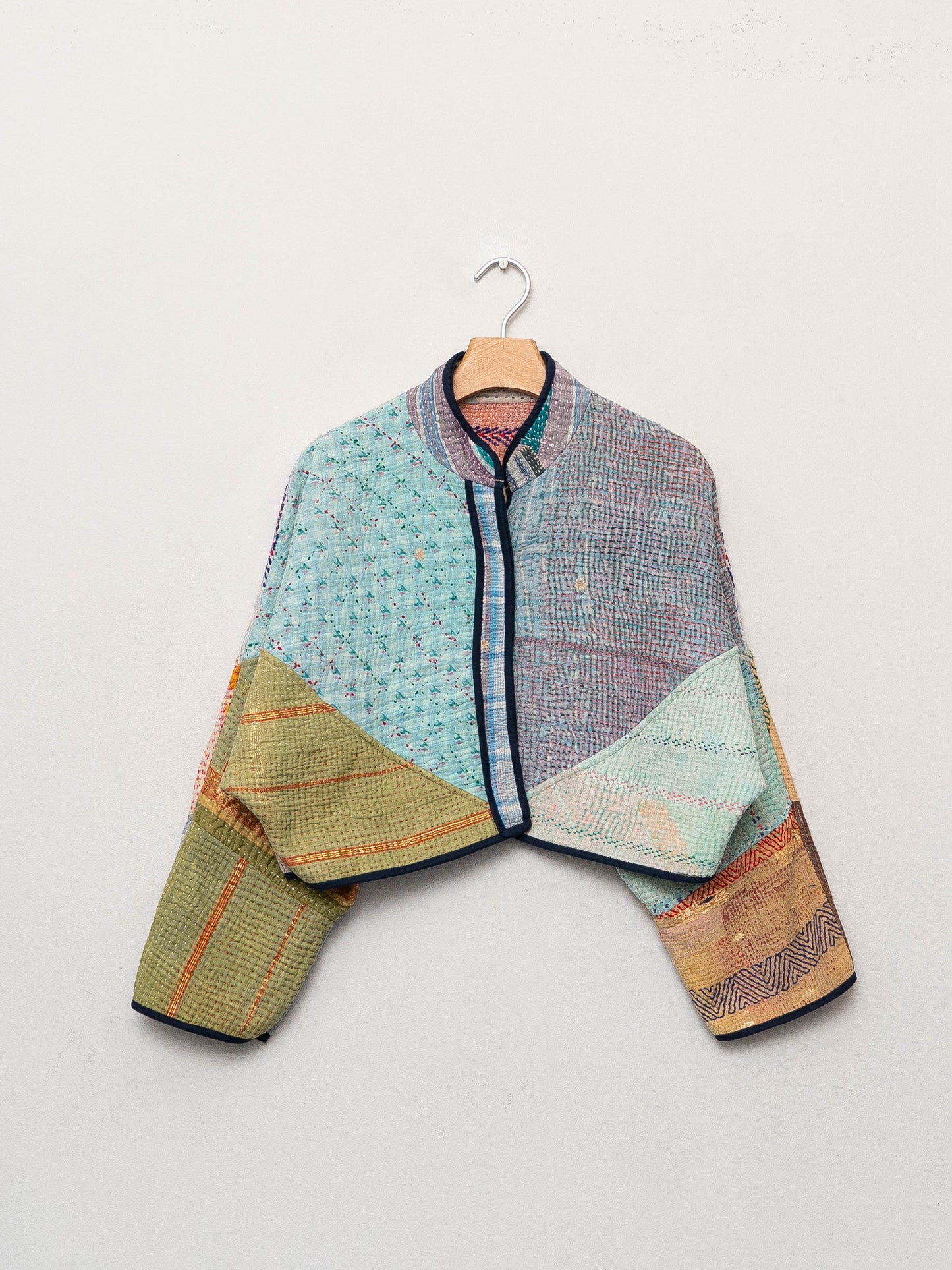 The Kaira Cropped Patchwork Kantha Jacket Wholesale