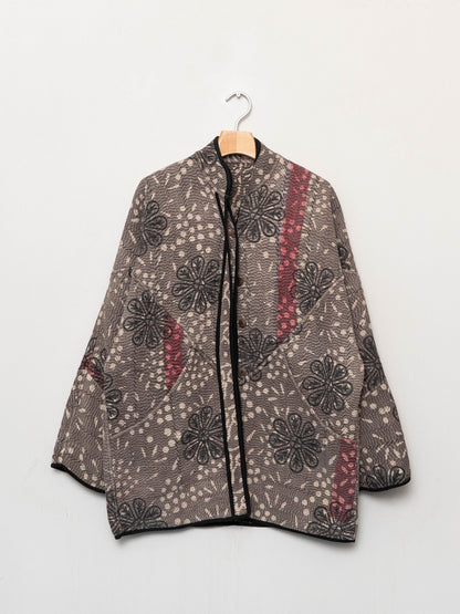 The Narmada Quilted Plant Dyed Kantha Jacket