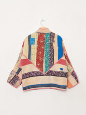The Ladhiya Petite Quilted Patchwork Kantha Jacket