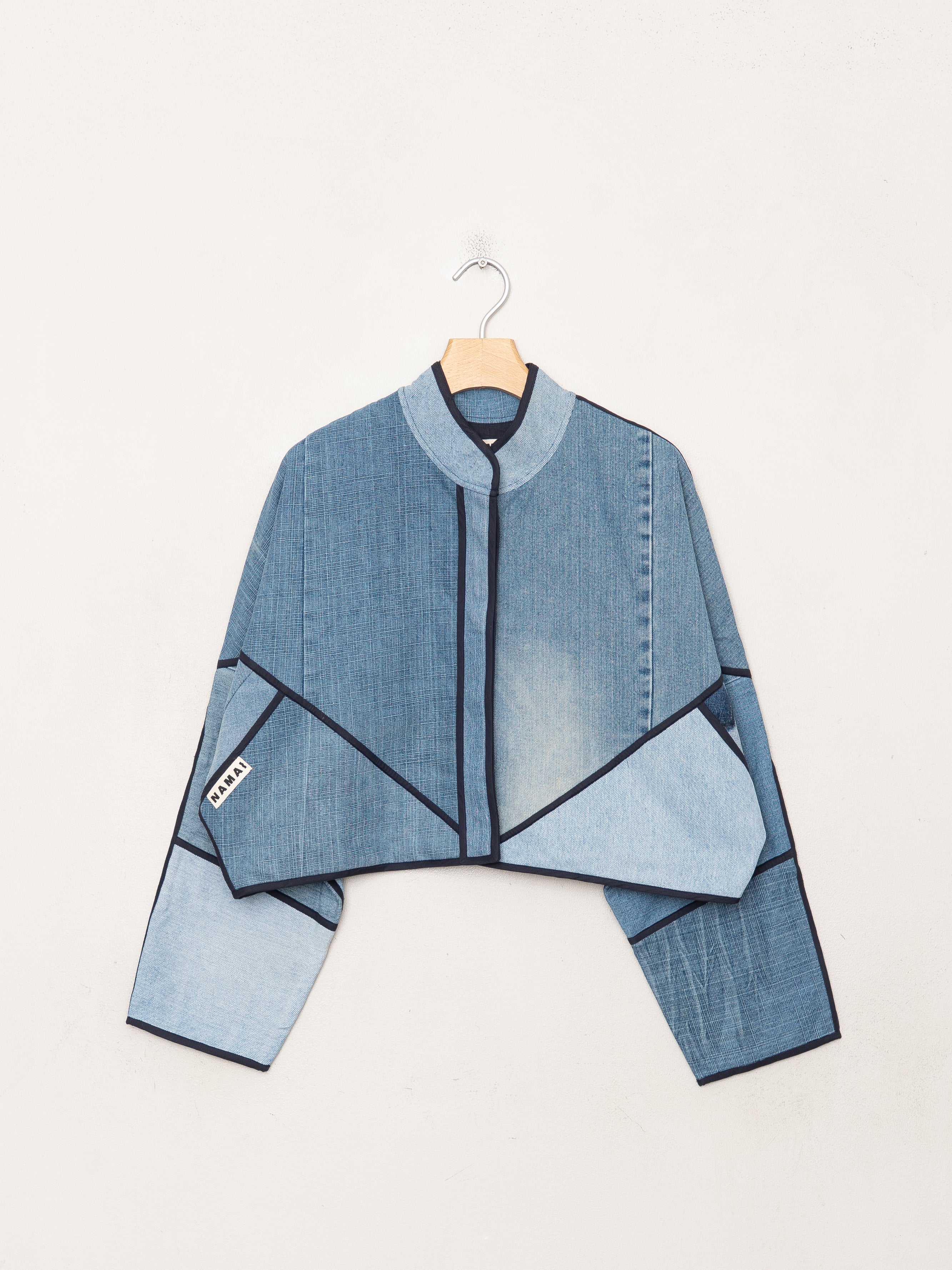The Kaira Cropped Denim Jacket - Large