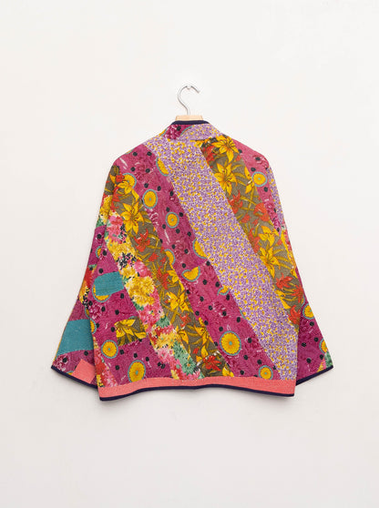 The Ladhiya Quilted Patchwork Kantha Jacket