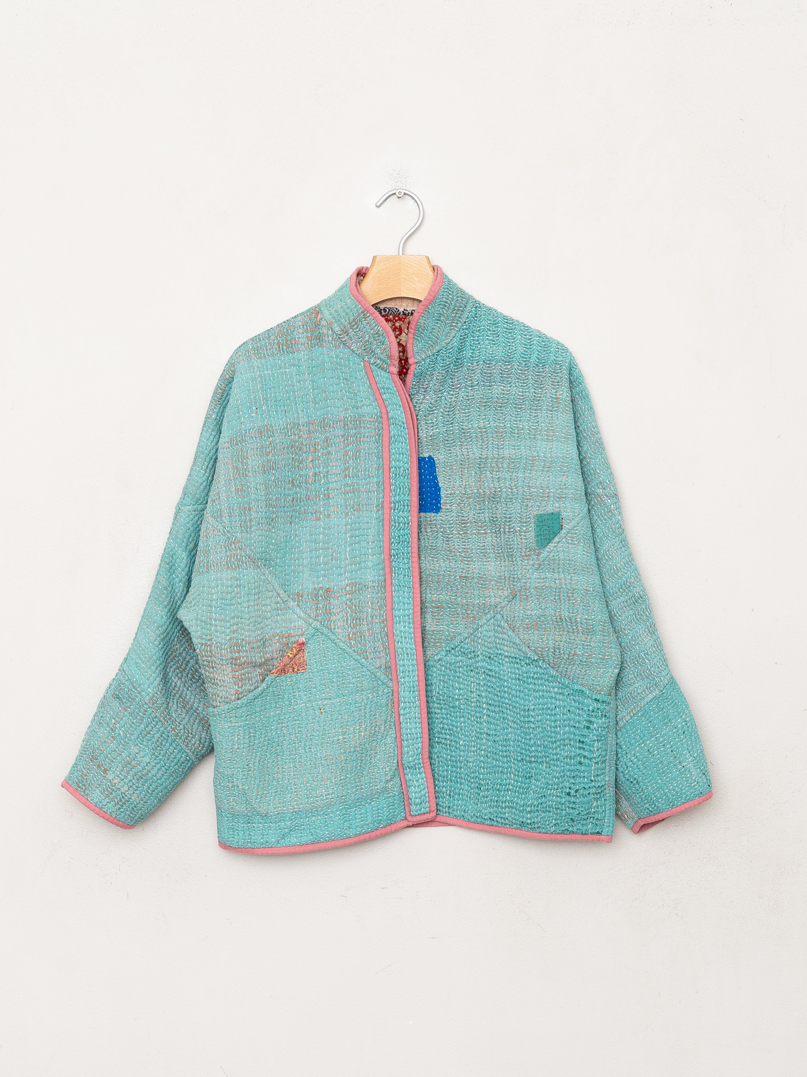 The Ladhiya Petite Quilted Patchwork Kantha Jacket