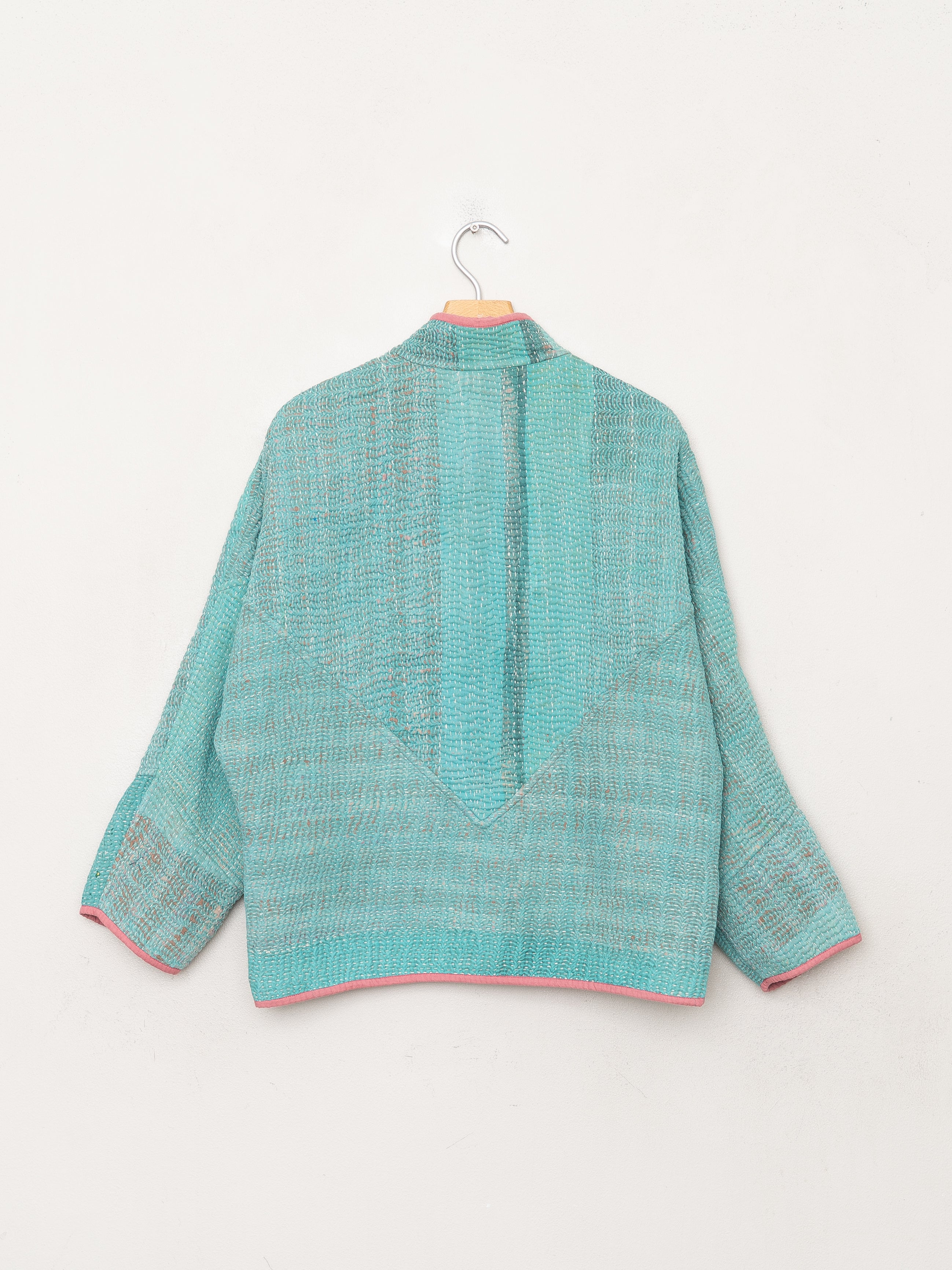 The Ladhiya Petite Quilted Patchwork Kantha Jacket