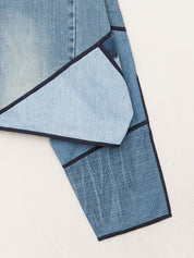 The Kaira Cropped Denim Jacket - Large