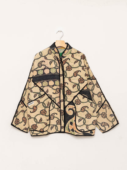 The Ladhiya Quilted Patchwork Kantha Jacket
