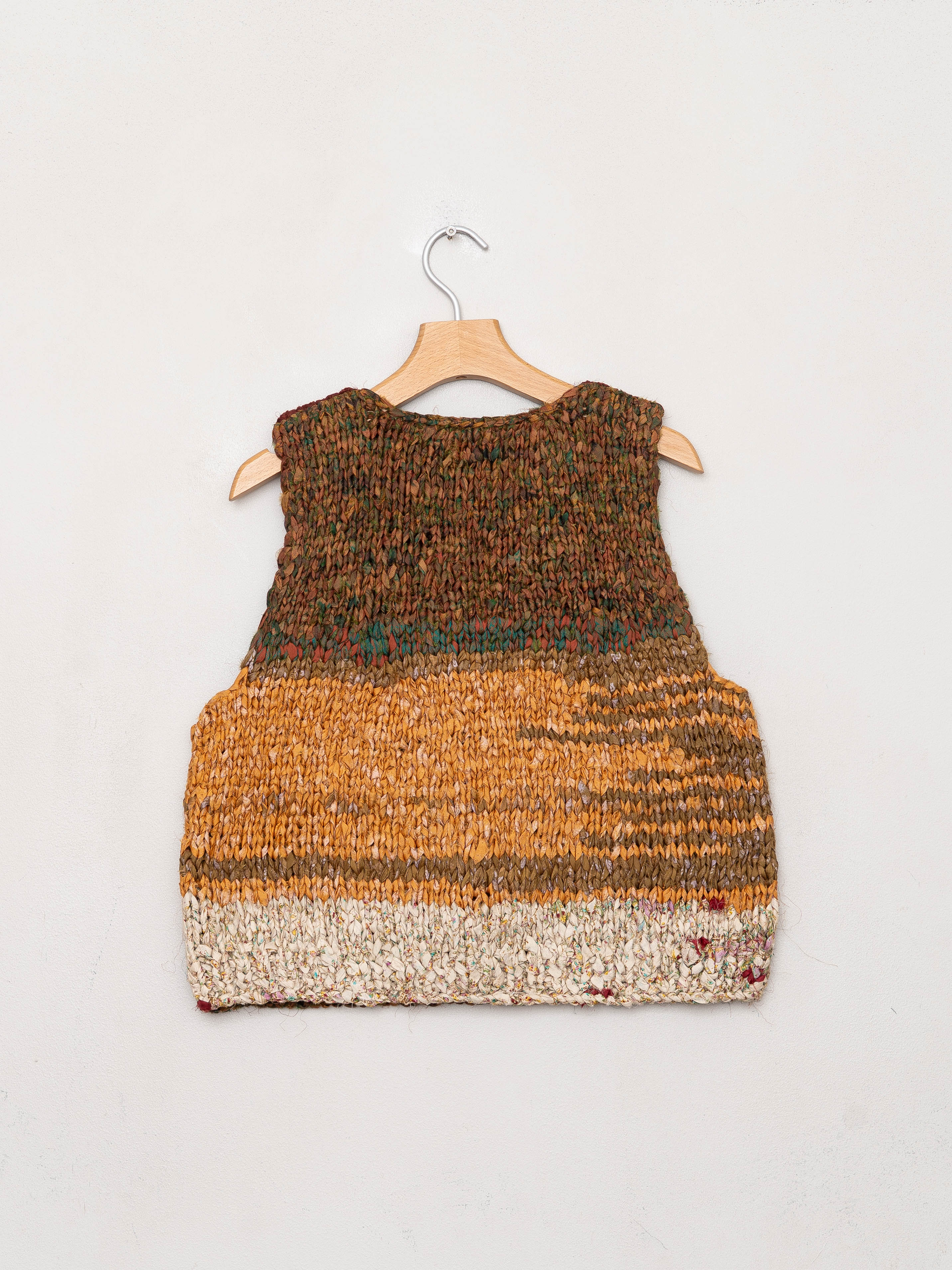 The Vishnu Knitted Vest - Small - Recycled Silk