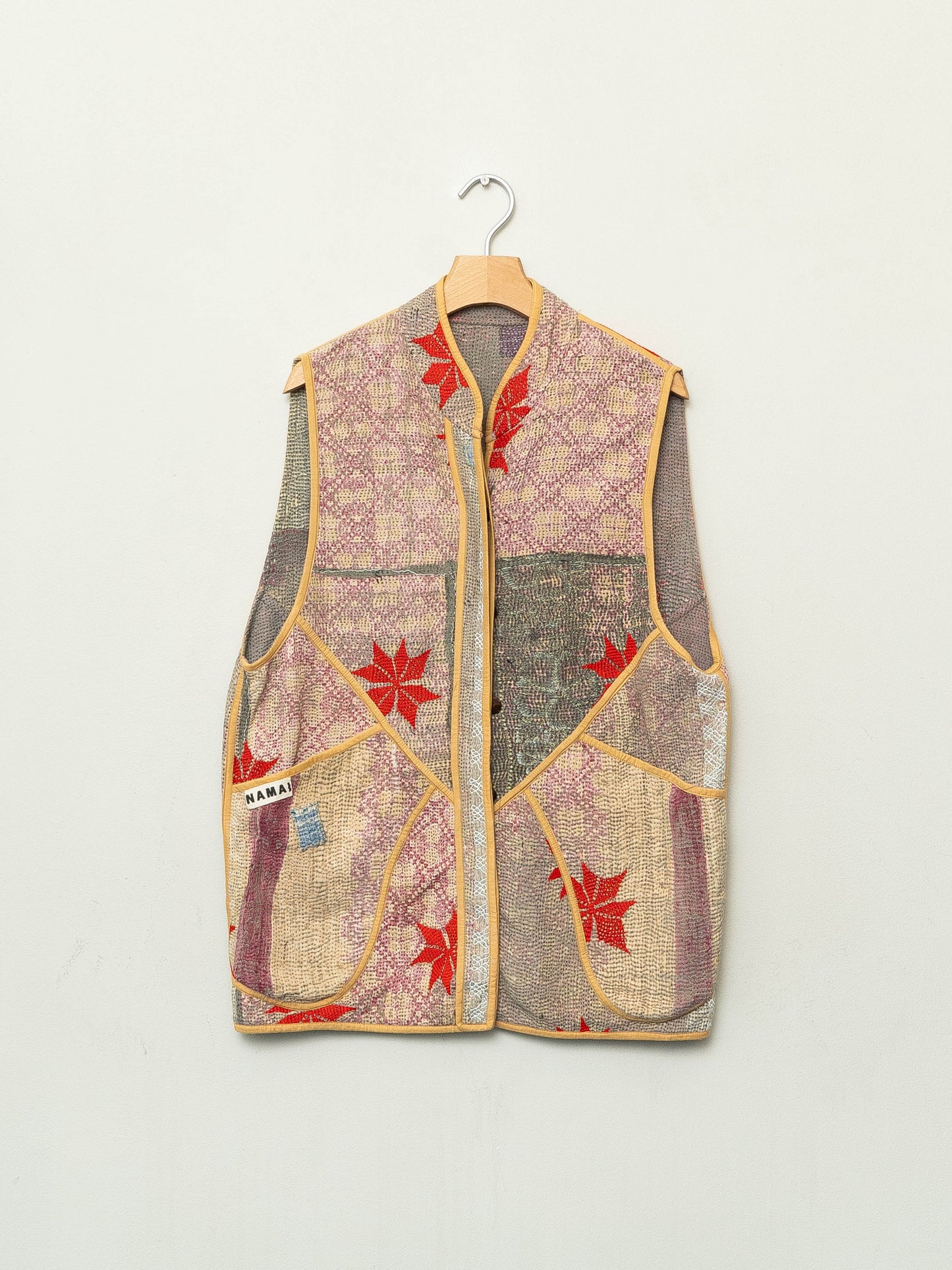 The Ladhiya Quilted Patchwork Kantha Vest