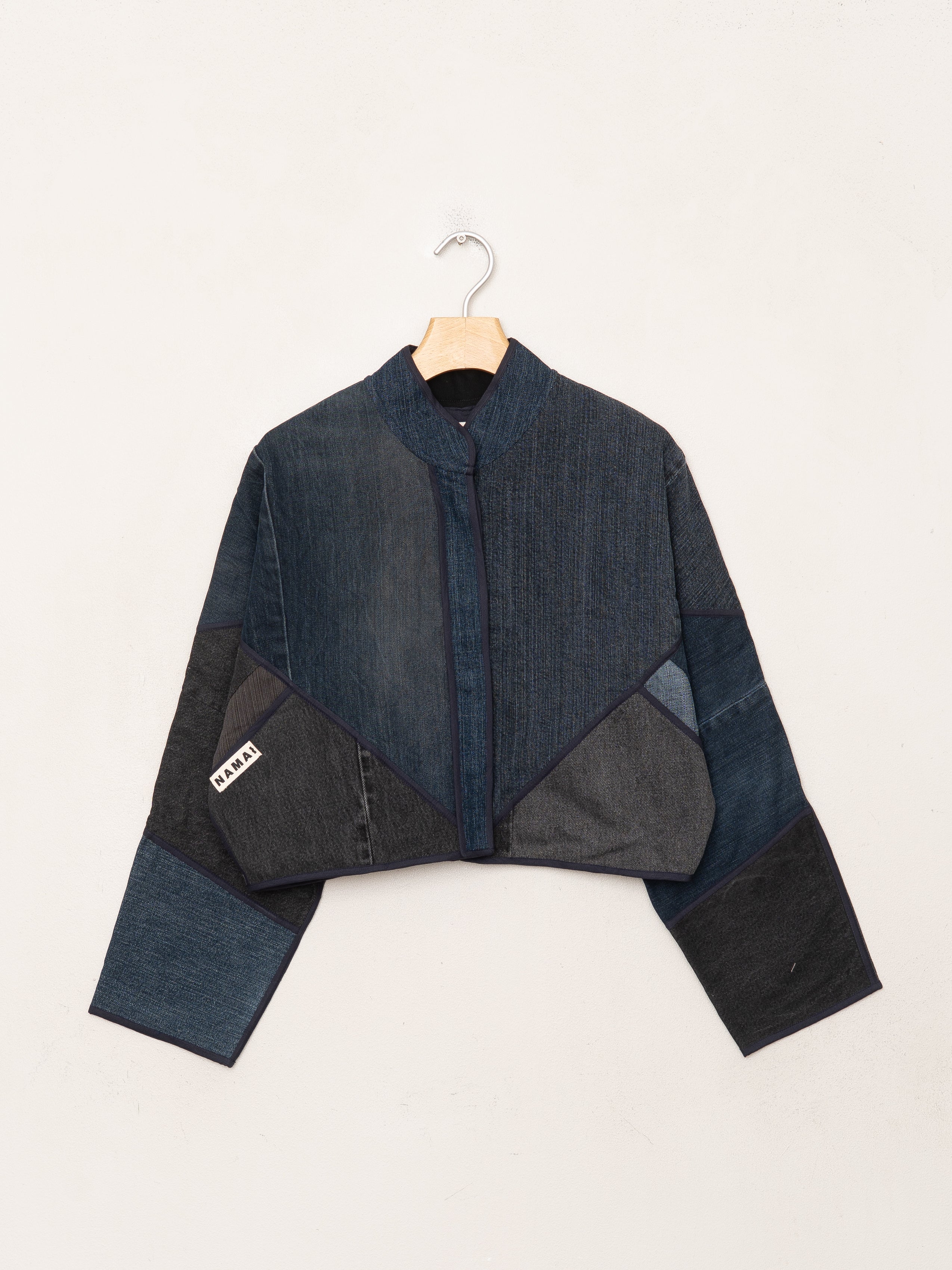 The Kaira Cropped Denim Jacket - Small - Wholesale
