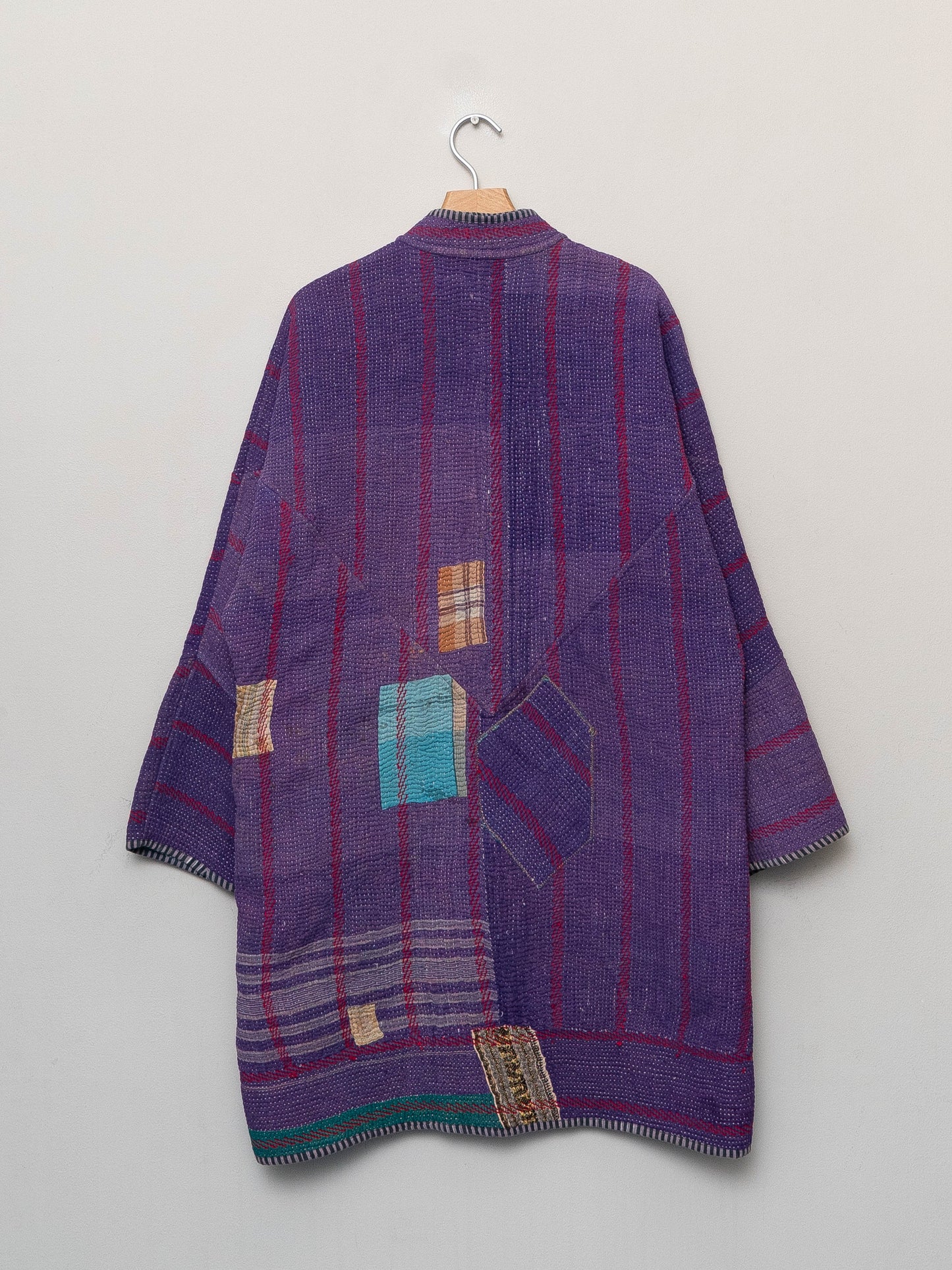 The Sai Quilted Patchwork Kantha Coat