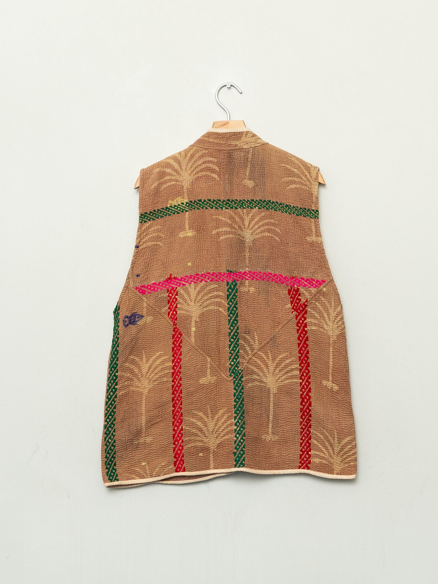 The Ladhiya Quilted Plant Dyed Kantha Vest