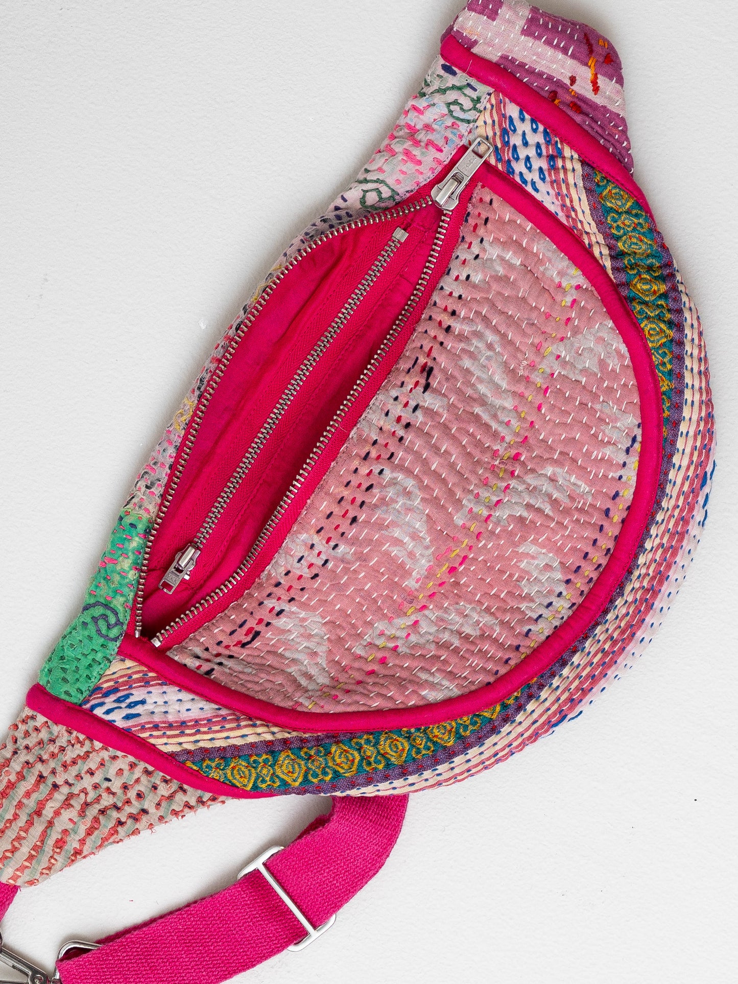 The Faiza Quilted Kantha Belt Bag