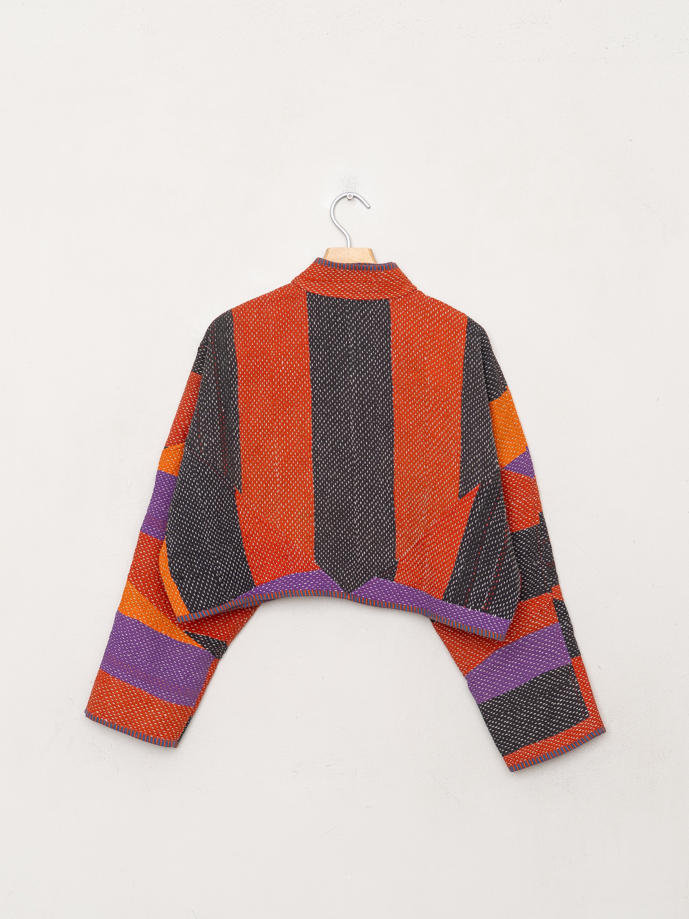 The Kaira Cropped Quilted Patchwork Kantha Jacket Wholesale