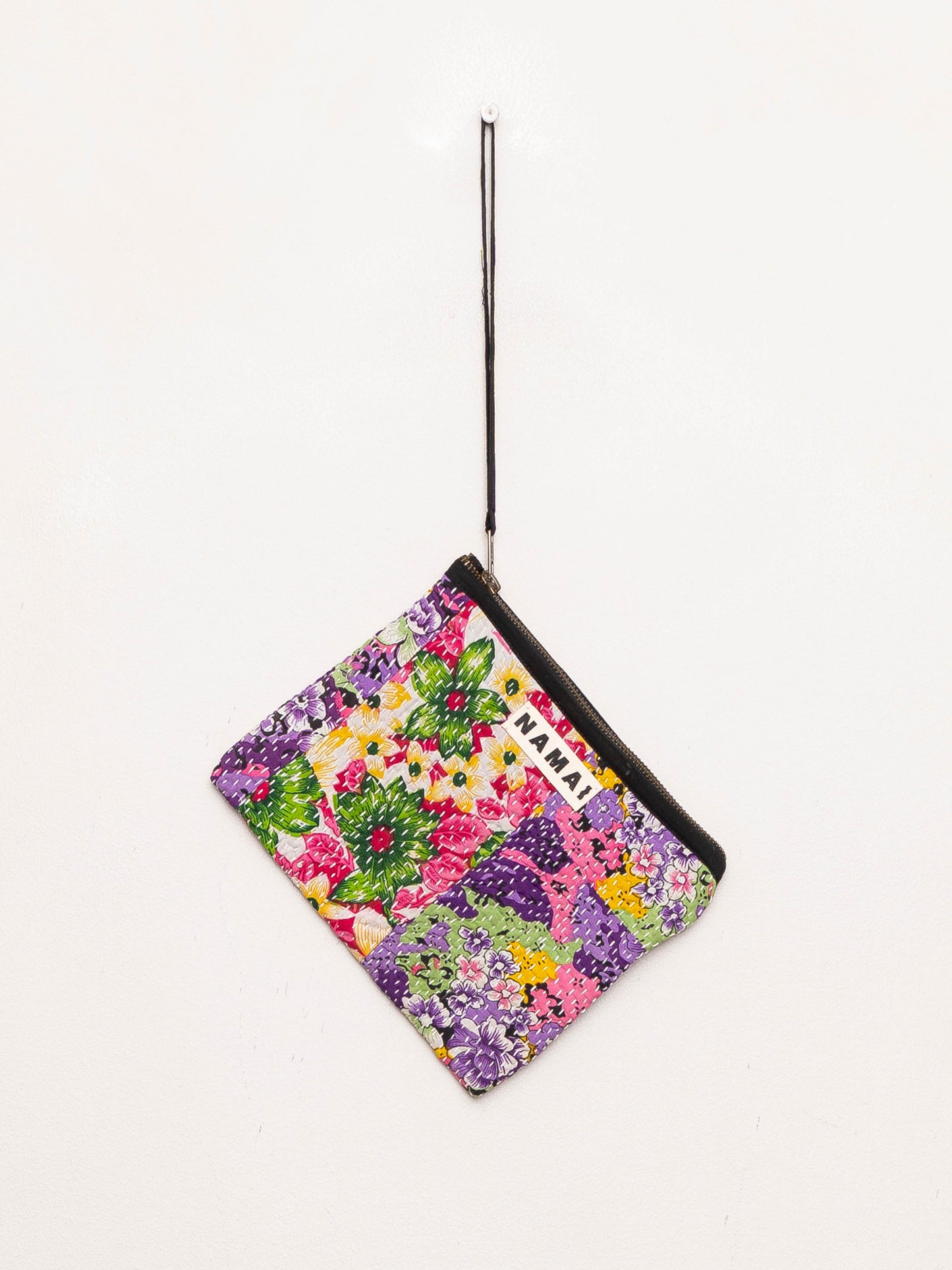 The Biju Vintage Kantha Quilted Zipper Pouch