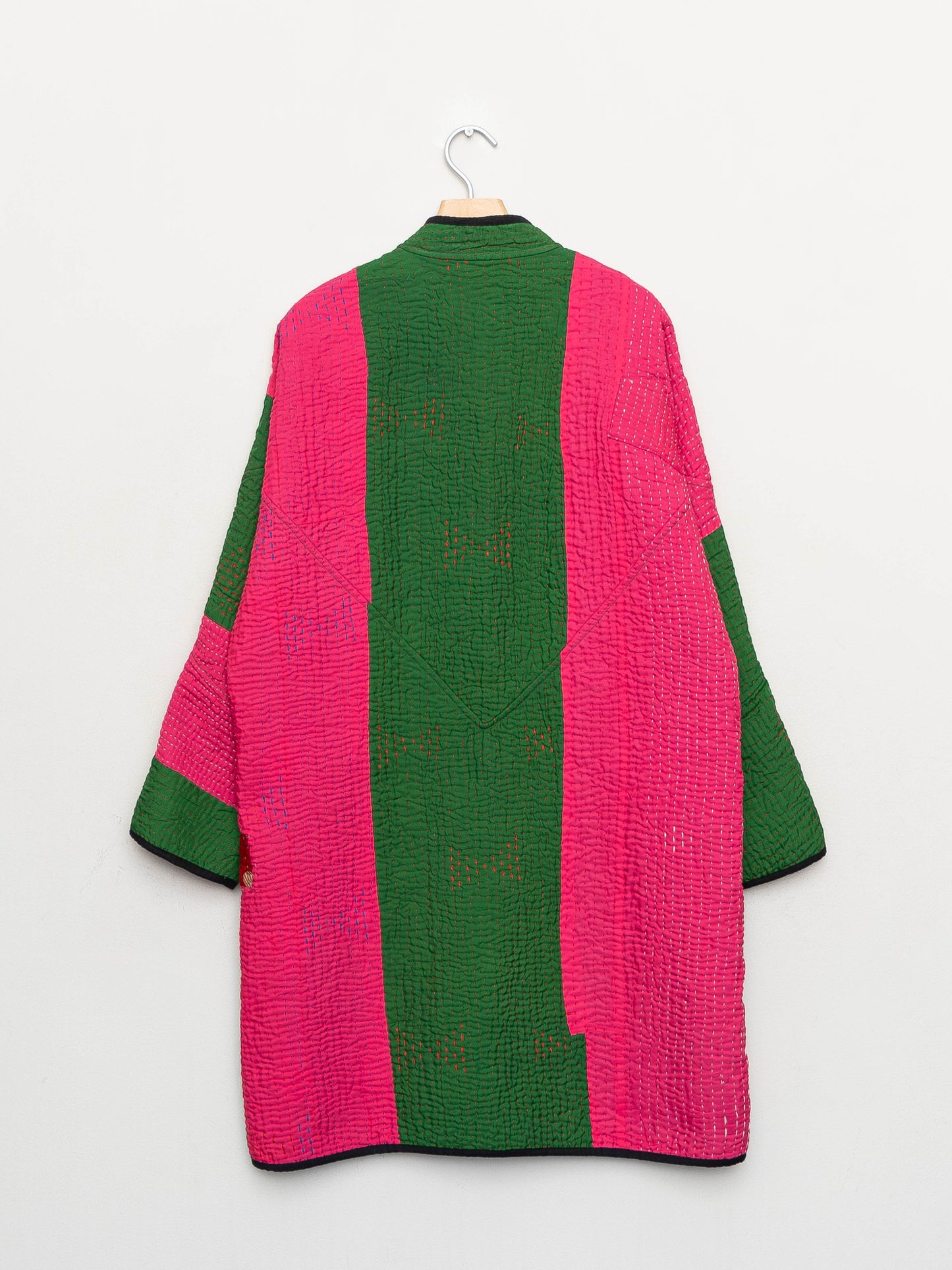 The Sai Quilted Patchwork Kantha Coat