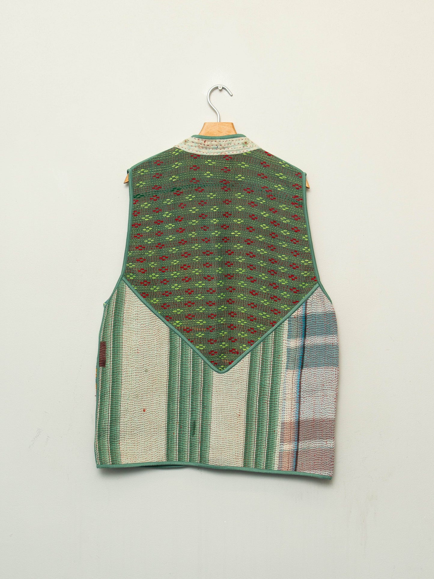 The Ladhiya Quilted Patchwork Kantha Vest