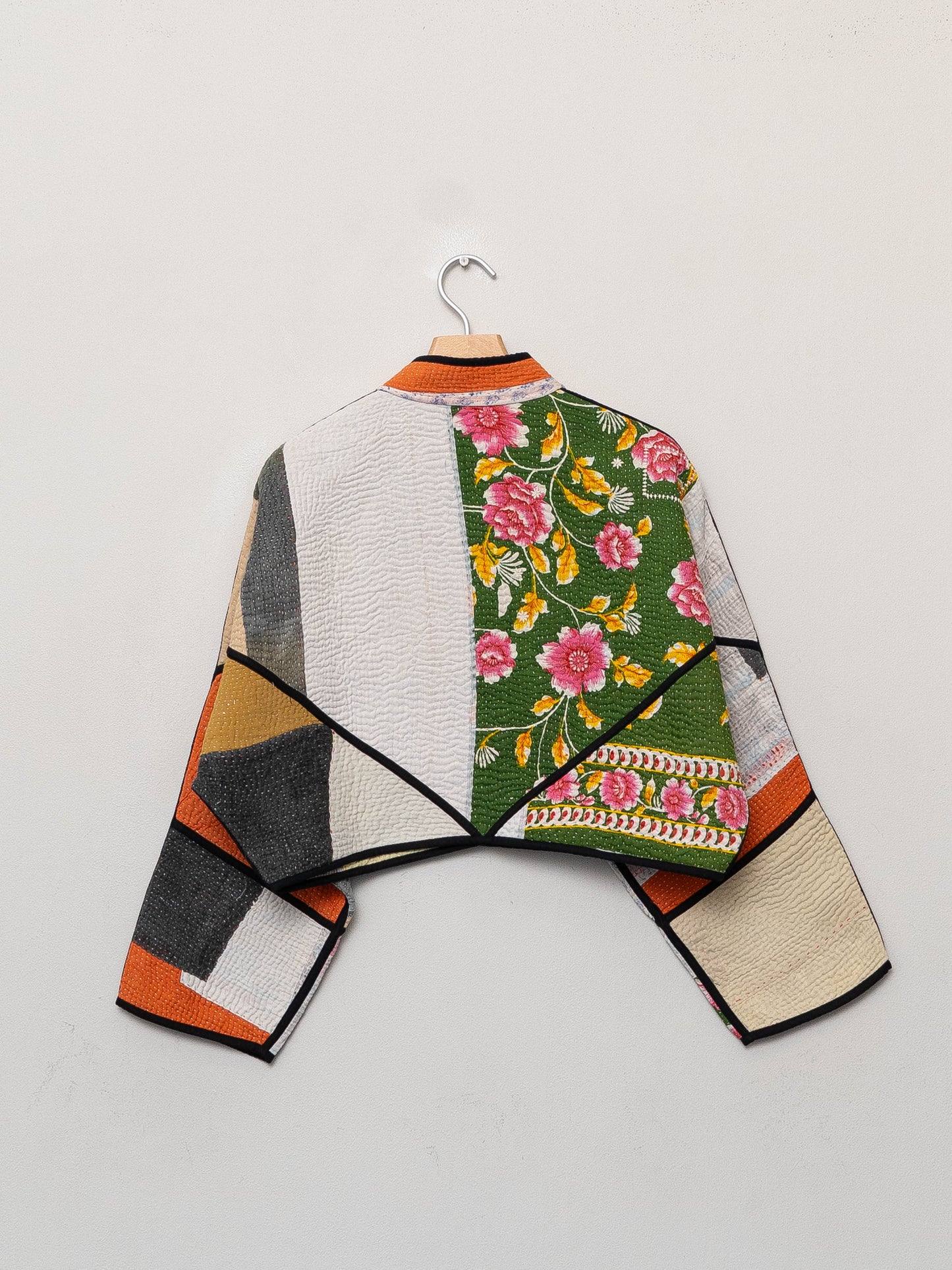 The Kaira Cropped Patchwork Jacket Wholesale