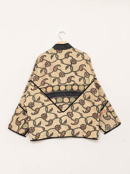 The Ladhiya Quilted Patchwork Kantha Jacket
