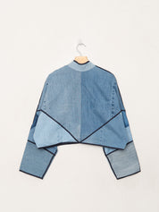 The Kaira Cropped Denim Jacket - Large