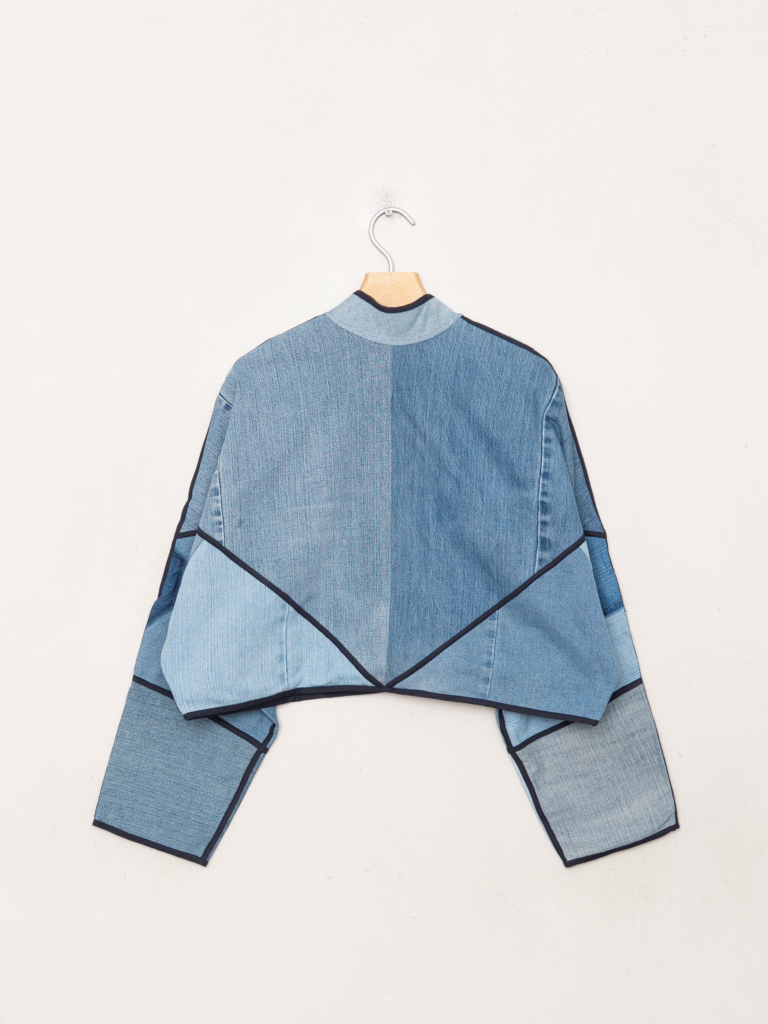 The Kaira Cropped Denim Jacket - Large