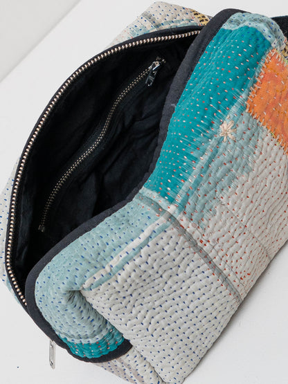 The Kallum Quilted Kantha Dopp Kit