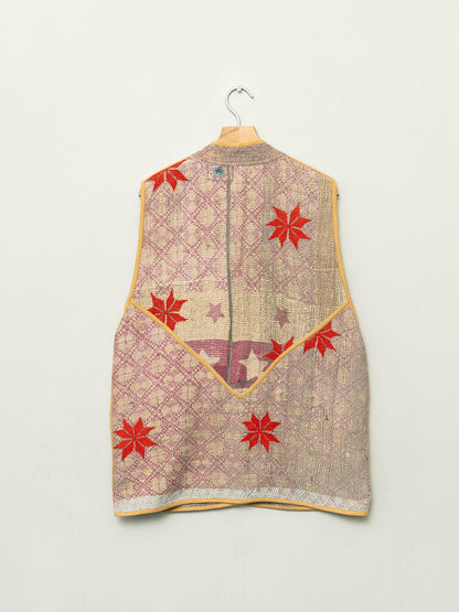 The Ladhiya Quilted Patchwork Kantha Vest