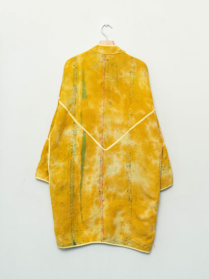 The Sai Quilted Plant Dyed Kantha Coat