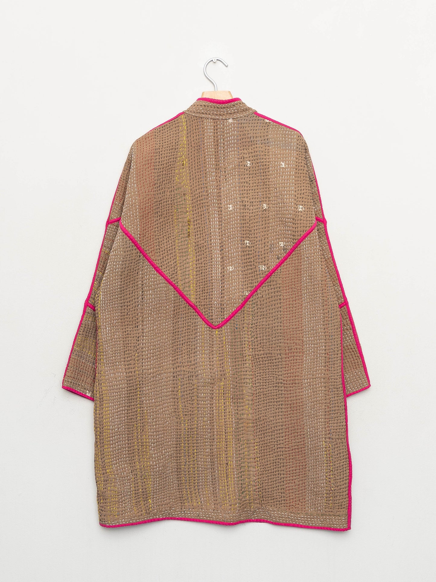 The Sai Quilted Patchwork Kantha Coat