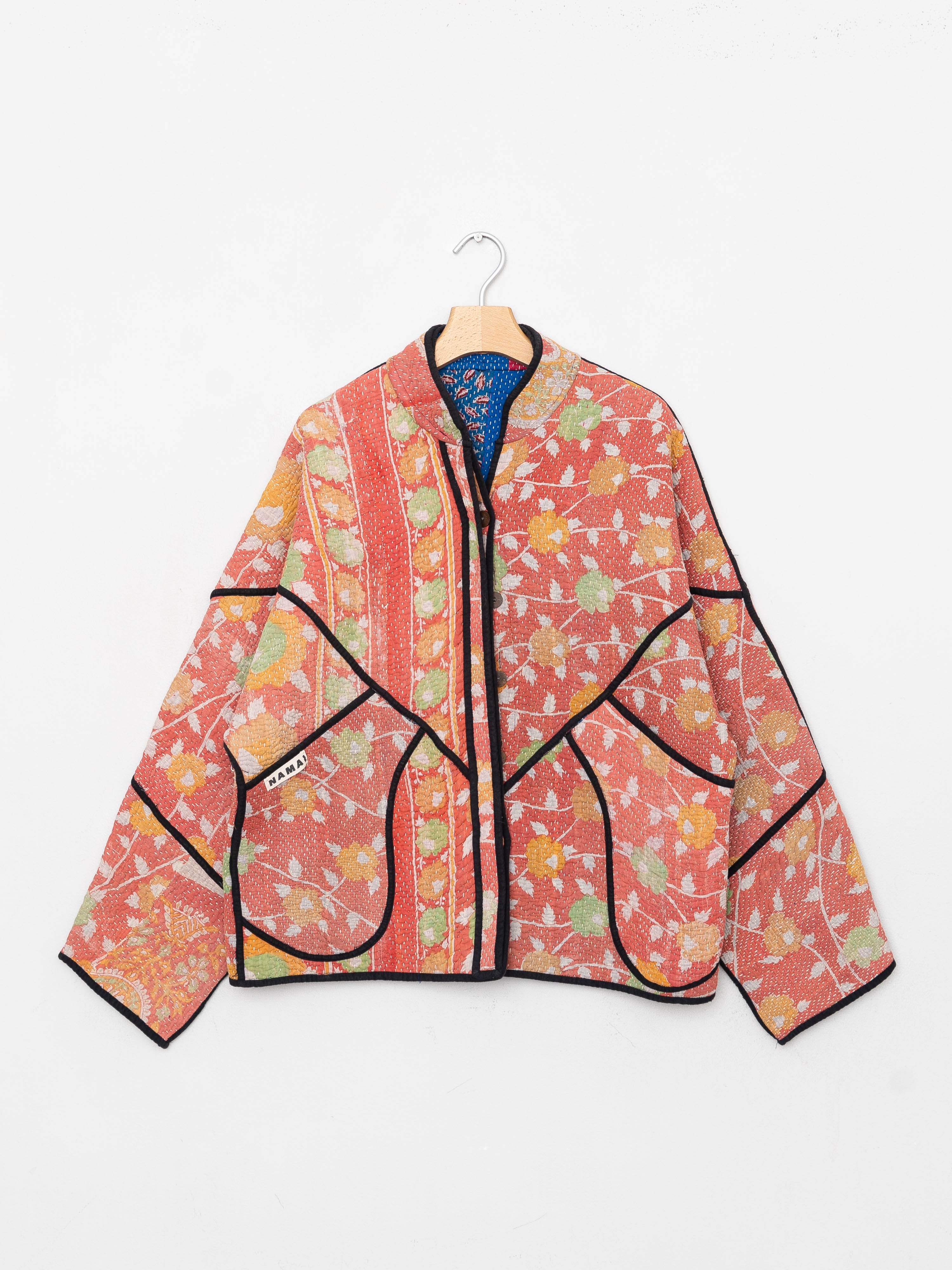 The Ladhiya Quilted Patchwork Kantha Jacket