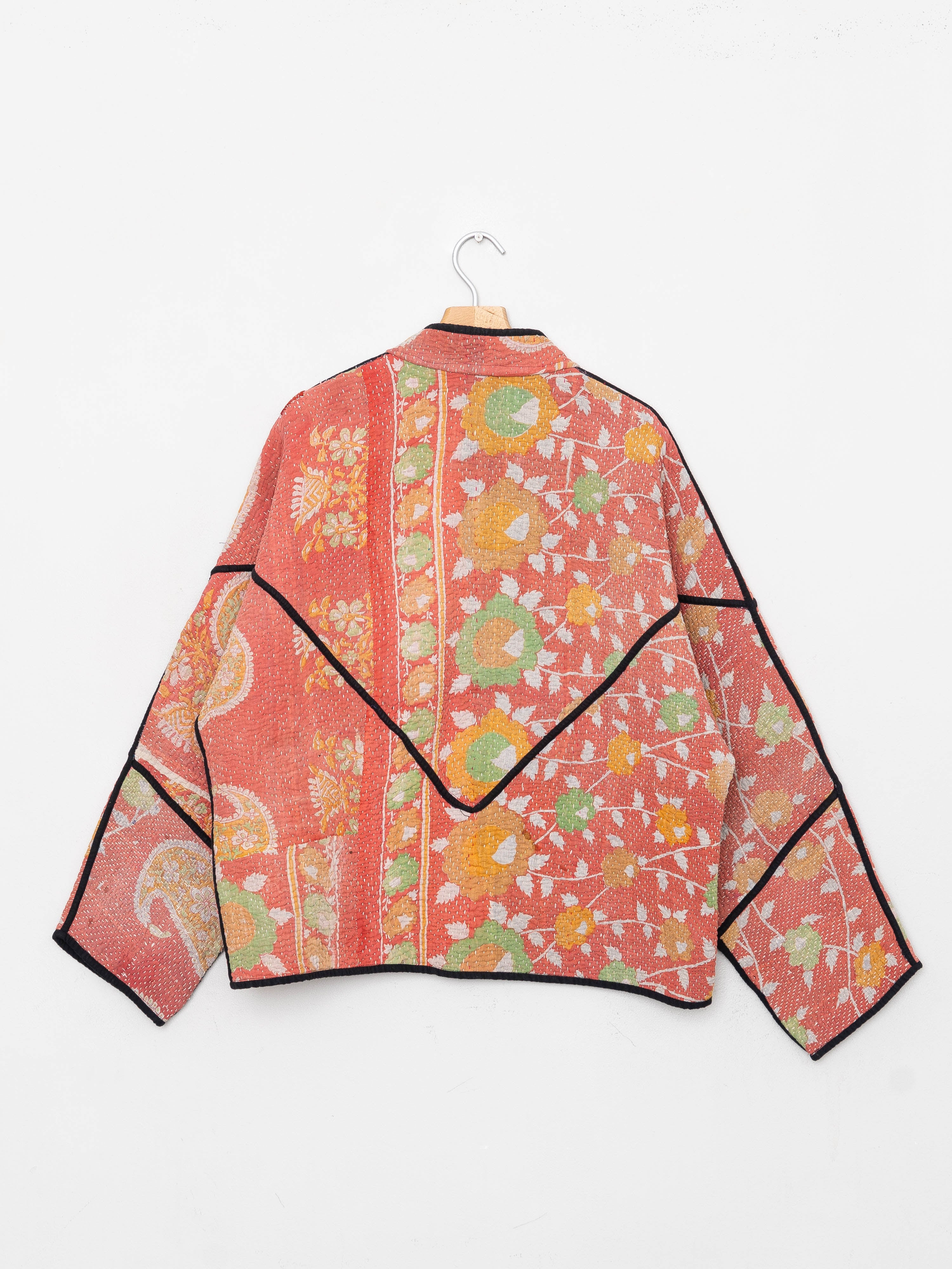 The Ladhiya Quilted Patchwork Kantha Jacket